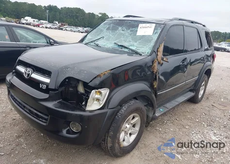 2006 Toyota Sequoia Sr5 V8 z USA, uszkodzony, nr VIN 5TDBT44A56S269112